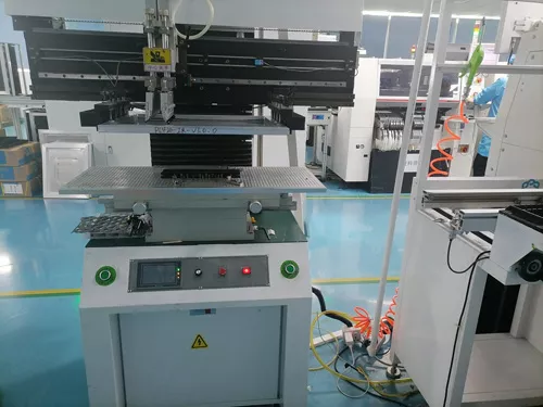 PCB Assembly Equipments|
Semi-Auto solder paste printing machine