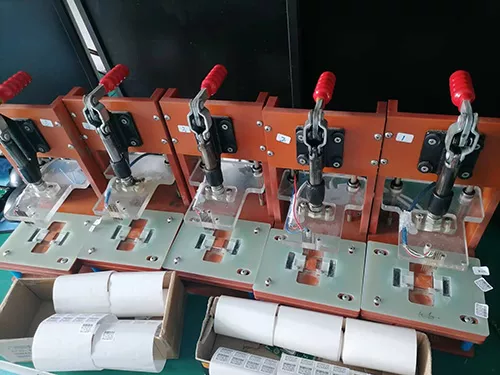 Chinese PCB manufacturing Testing Equipments—Testing Fixture and label