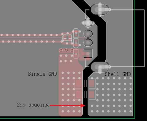 Isolation of Shell GND and Signal GND