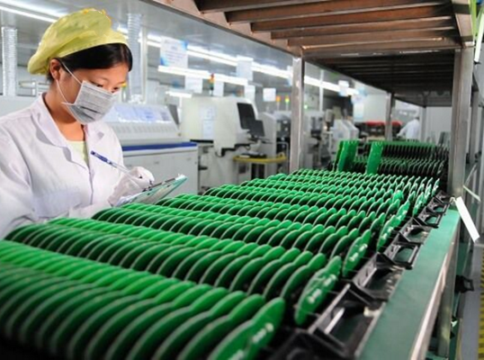 inside a SMT Assembly factory