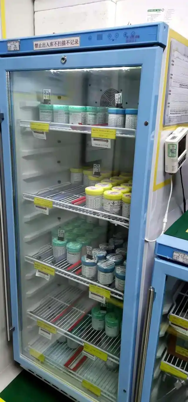 Solder paste storage